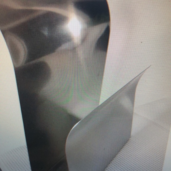 Home office storage. Stainless steel- modern clean desk file/ book storage - Picture 3 of 3